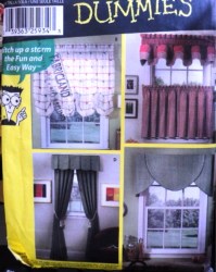 5980 SIMPLICITY WINDOW CAFE CURTAIN, TIERS, PLEAT VALANCE, BALLOON SHADES, PANELS PATTERN